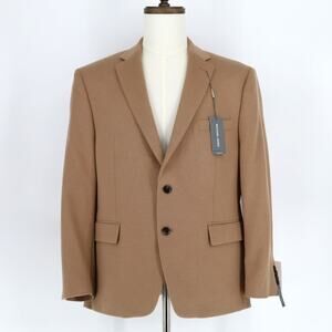 Michael Kors Classic Sport Coat Men's Tan Wool Cashmere Casual Jacket Size 44S